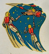 Vintage - Space Decal Sheet - "Ortega Calcomanias" Barcelona, Spain -  179