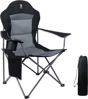 EVER ADVANCED Luxus Campingstuhl Faltbar 160kg Hochlehner Gepolstert Garten
