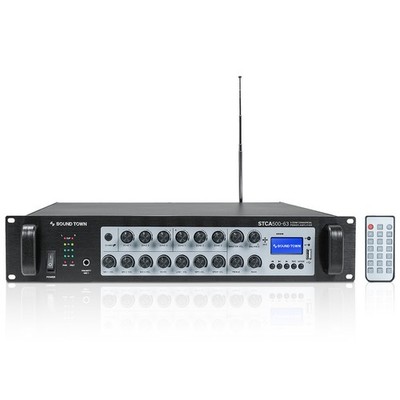 Sound Town 500W 3 Stereo or 6 Mono Zone Amplifier 70V/100V Bluetooth STCA500-63