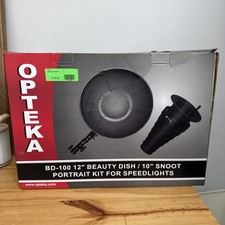 Opteka BD-100 12  BEAUTY DISH/ 10  SNOOT PORTRAIT FOR SPEEDLIGHTS