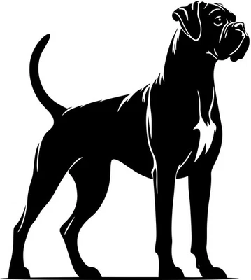 BOXER Aufkleber - Boxer Autoaufkleber - Boxer sticker - Boxer Kontur #42 - Bild 1 von 3