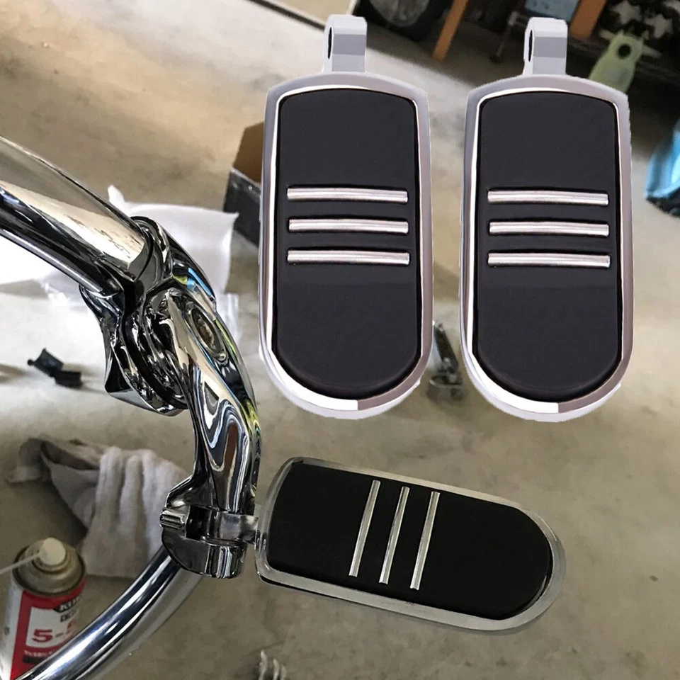 Pedales reposapiés de 10 mm para motocicleta carretera para Honda Shadow GSXR ACE VT 1100 Foto 2 de 4