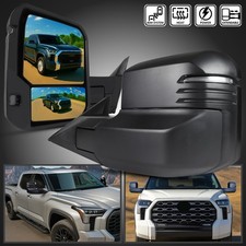 Fits 2022-2024 Toyota Tundra Power Heated Towing Mirrors Pair Signal Reverse Bsm