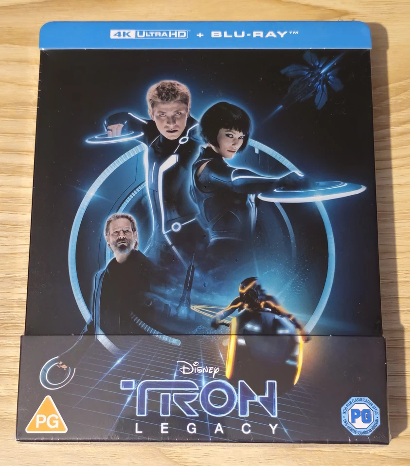 Disney Tron & Tron Legacy 4K Ultra HD Blu-ray Steelbooks RARE Limited Edition - Image 4 of 4
