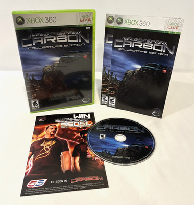 NEED FOR SPEED CARBON COLLECTOR S EDITION XBOX 360 BONUS DVD SET ONLY NO GAME