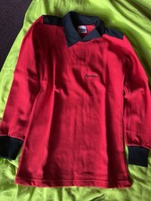 Rudi Kargus KKS Torwarttrikot Vintage rot-schwarz Gr.4=S  Rare GK