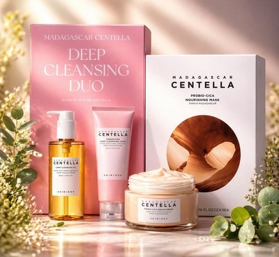 SKIN1004 Madagascar Centella Deep Cleansing Duo Set Oil & Foam Cleanser