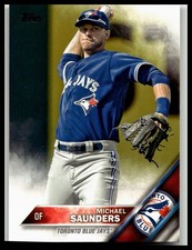 2016 Topps #630 Michael Saunders Toronto Blue Jays