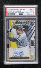 2021 Bowman Chrome Ascensions /100 Andrew Vaughn #BA-23 PSA 9 MINT Auto 2l4