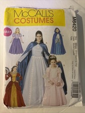 McCall's 6420 Easy Princess Red Riding Hood Costume Pattern Misses' S -XLG