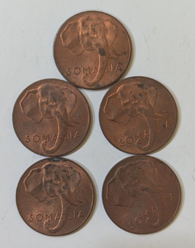 Somaliland-1 Centesimo-1950-Lot of 5-Somalia