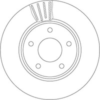 2X TRW Bremsscheibe DF6754 FüR Nissan Leaf ZE1 ZE0 NV200 Evalia Bus ME0M ME0N