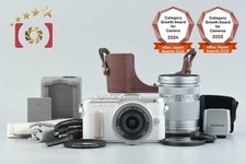 "Shutter count 1,883" Olympus PEN E-PL8 White 16.1 MP 14-42 40-150 Lenses