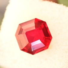 NATURAL Red Ruby CERTIFIED 10x10mm Immaculate Square Cut Loose Gemstone