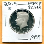Gem 2019-S Proof Ultra-Cameo Silver (.999) Kennedy Half Dollar - Free Shipping