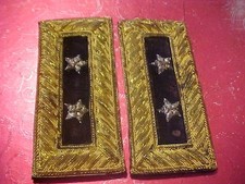 CIVIL WAR UNION 2 STAR GENERAL SHOULDER BOARD STRAPS USED
