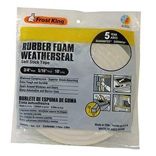 R534WH Sponge Rubber Foam Tape 5/16-Inch, White