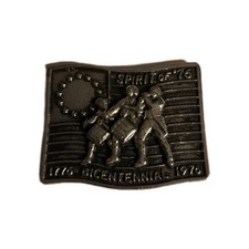 Vintage 1776-1976 Bicentennial Spirit of 76 Belt Buckle