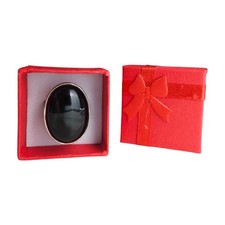 925 Sterling Silver  Natural Black Onyx Gemstone  Handmade Ring  Size 7