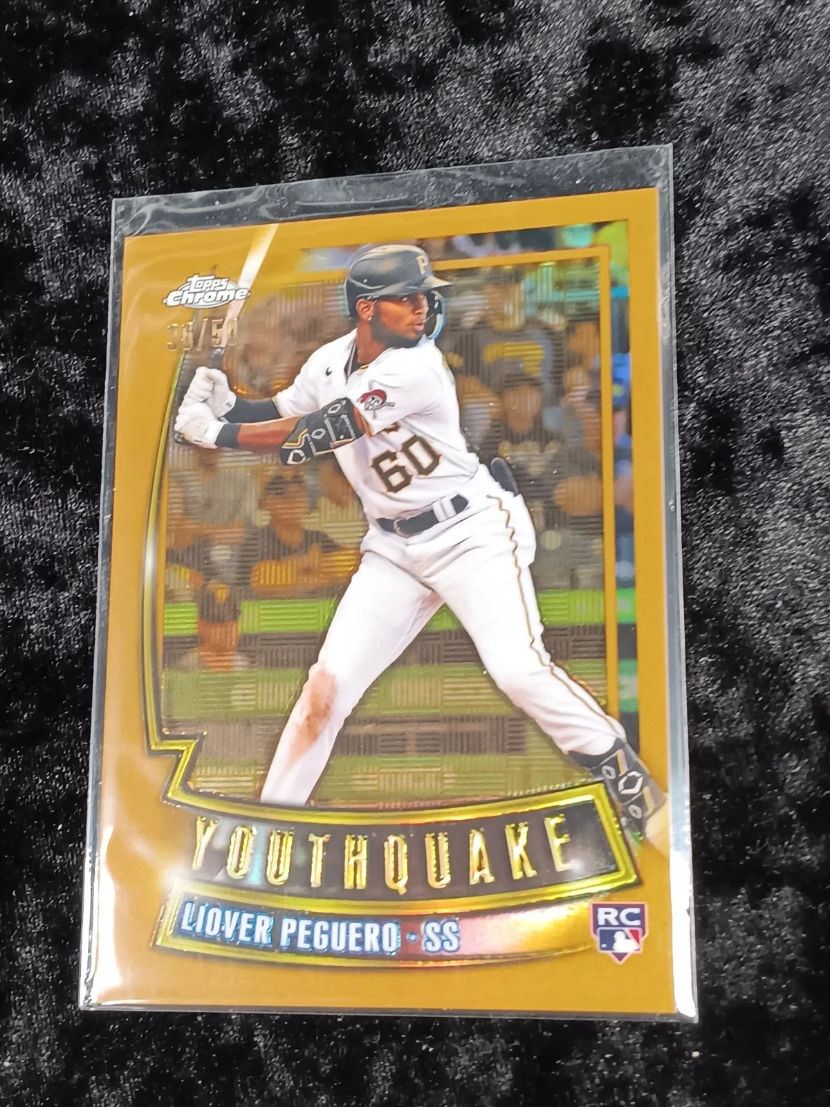 2023 Topps Chrome #/50 Gold Refractor Liover Peguero Youthquake YQ-33