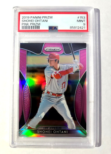 2019 Panini Prizm #153 Shohei Ohtani Pink Prizm PSA 9 - 2ND YEAR