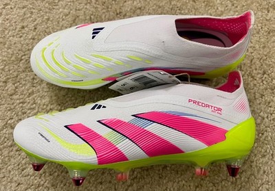 ADIDAS PREDATOR ELITE LL SG Soccer Cleats  White/Pink  Size 5  NEW