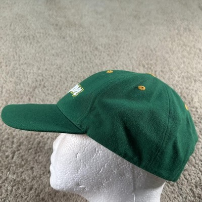 Vintage Oregon Ducks Hat Cap Strap Back Mens One Size Green NCAA