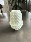 Fenton Vintage Glass Milk Hobnail Fairy Lamp **Please Read Damaged**