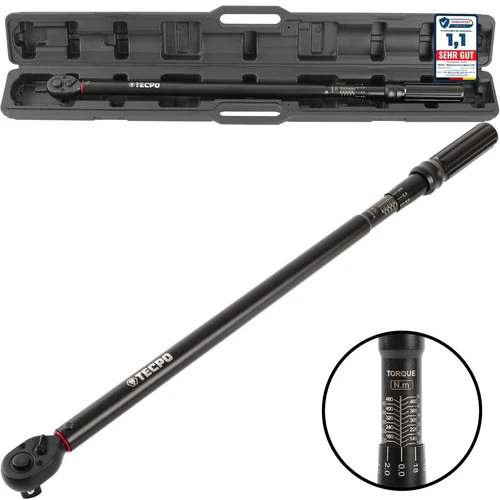 TECPO DREHMOMENTSCHLÜSSEL 3/4 ZOLL 100-500 Nm DREHMOMENT KFZ SCHLÜSSEL 3/4"