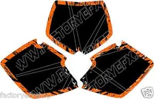 KTM Black Number Plate Graphics 98-02 125 200 250 380 400 350 EXC SX MXC  decal