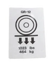 Genie 97882 Decal Label Wheel Load Gr12
