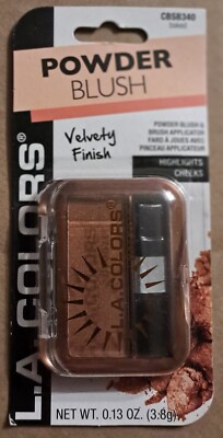 L.A. Colors Baked Powder Blush CBSB340 Velvety Finish 3 ct.