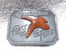 Remington First In the Field Canada Goose Sid Bell 1980 Belt Buckle Vintage