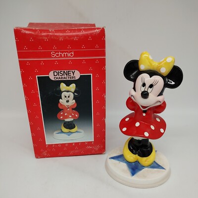 vintage Walt Disney Minnie  Mouse ceramic figure schmid  7 