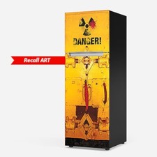 Bunker Airlock Fridge Wrap. Glossy Refrigerator Cover. Peel n Stick