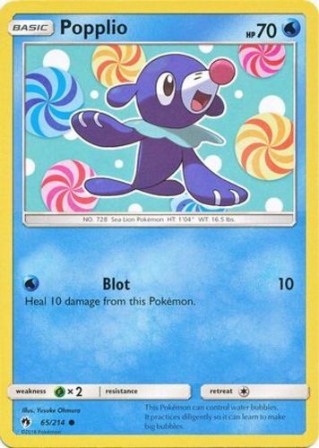 Pokemon Popplio - 65/214 - Common NM-Mint Lost Thunder