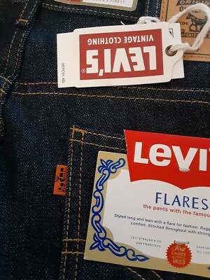 LVC Levi's Vintage Clothing Men's Jeans Flares 645 Orange Tab Big