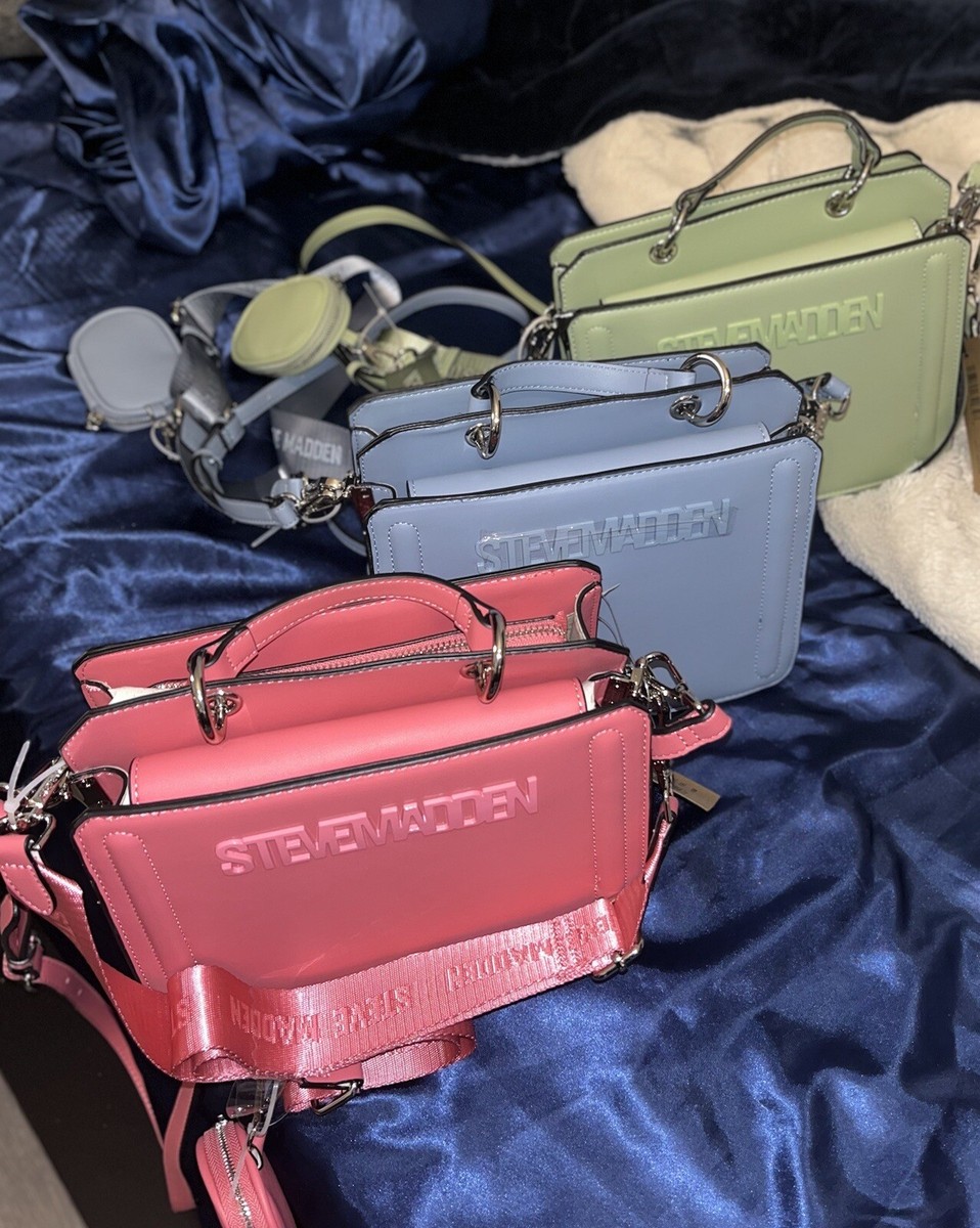 Steve Madden Bevelyn Satchel Crossbody Bag- Limited Colors