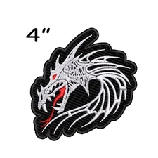 Dragon Patch Embroidered Iron-On Applique For Clothing Bags, Mythical Creature