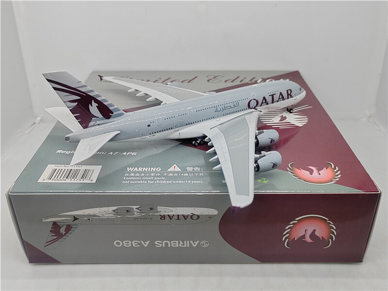 HANGHANG Qatar A380 1:400 Scale Die-Cast Model Plane - Perfect For Aviation Collectors