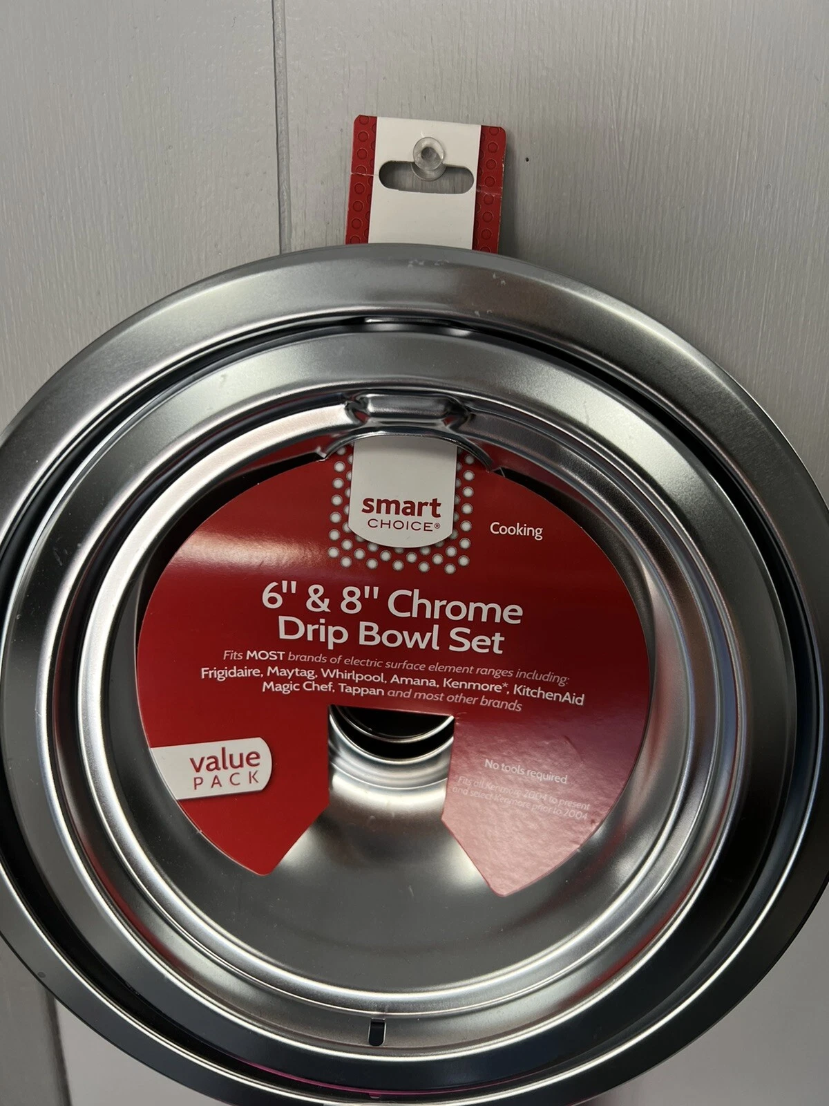 Smart Choice 6” and 8” chrome drip bowl set
Opens in a new window or tab