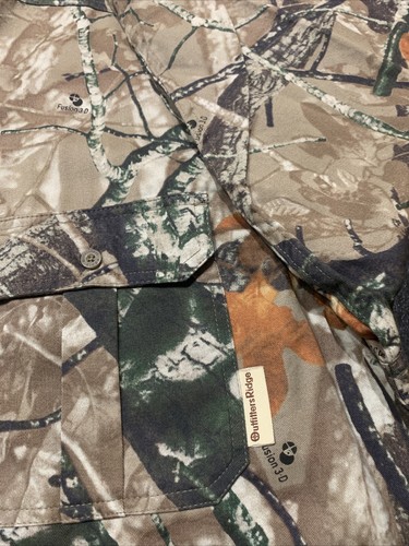 Outfitters Ridge Fusion 3D Button Down Shirt Hunting Camo Mens 2XL 50-52 - Picture 3 of 9