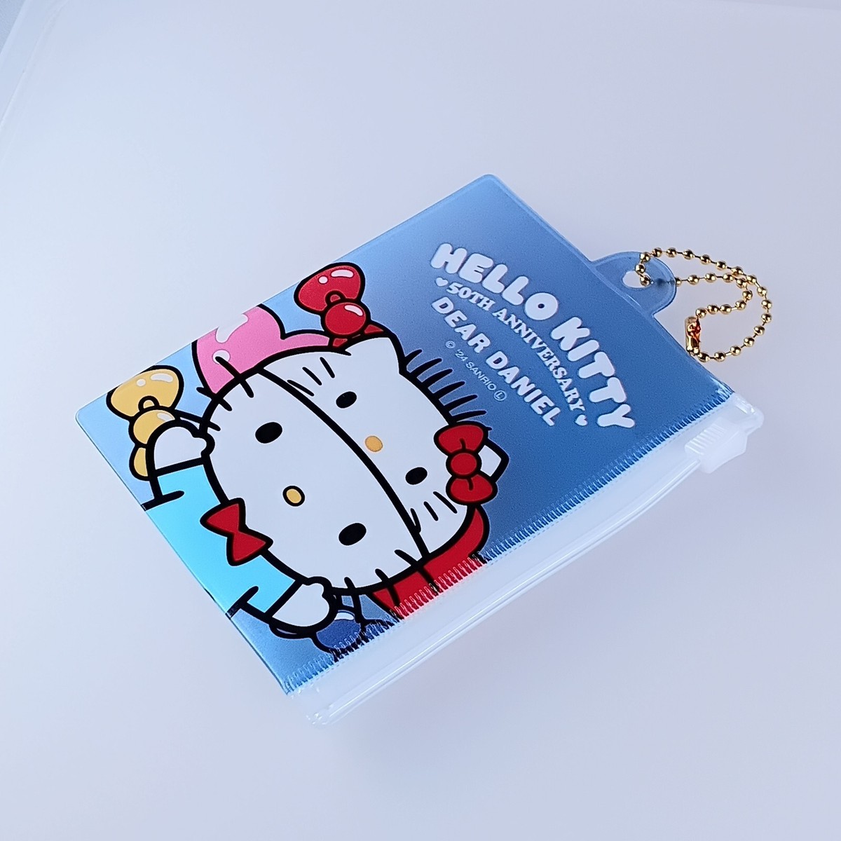 Dear Daniel Sanrio Hello Kitty 50th Zipper Case with Chain From