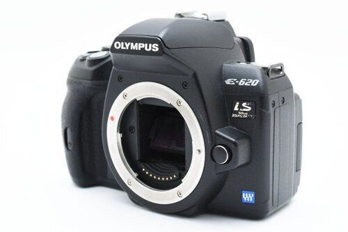 Olympus E-620 IS 12.3MP Digital SLR Camera Body Only Black Tested Working Used - Picture 2 of 9