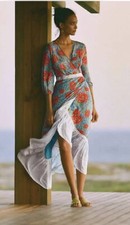 NWT ANTHROPOLOGIE SUZANNE WRAP MAXI DRESS by FARM RIO XS