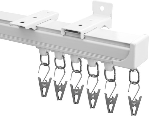Robuste Deckenhalterung Vorhangschiene 12-15 Fuß - perfektes Raumteilersystem - Bild 3 von 8