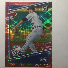2021 Donruss Baseball The Rookies Red Parallel #TR5 Casey Mize RC 069/149