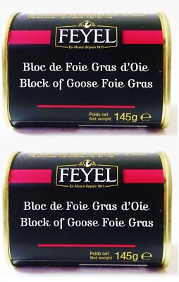 Foie Gras OIE Elsässer Gänseleber  Bloc von Feyel 2x145g original aus Frankreich