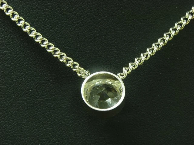 925 Argento Sterling Collier Con Rocca Ricoperto / Vero Argento / 5,7g 38,0 CM - Immagine 4 di 4