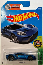 2016 HOT WHEELS 17 FORD GT BLUE 3/10 HW EXOTICS 73/250